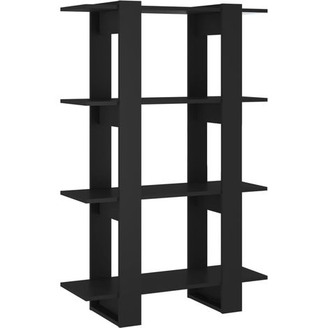 Maison Exclusive - Libreria/Divisorio Nero 80x30x123,5 cm