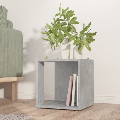 Side Table Concrete Grey 33x33x34.5 cm Engineered Wood vidaXL (1/5)