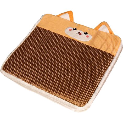 Coussin de chaise été cartoon confortable et respirant, tapis en rotin haute douceur pour bureau Huskies (1/5)