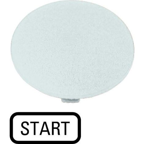 Étiquette bouton ' coup de poing ' noir START EATON M22-XDP-W-GB1