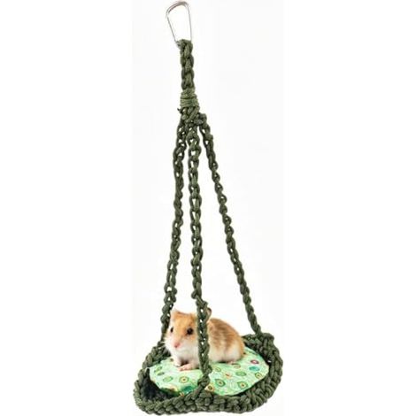 Maison Hamster, Nailon Tejido Jaula Hamster, Accessoires pour Conejos, Petauros Azúcar, Ardillas, Hámsters, Periquitos, Ratones, Chinchillas, Ardillas Voladoras, Lagartos (1/5)