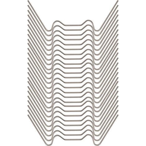 100 Pcs Greenhouse Glazing Clips 7.5 x 1.5 cm W-Type Glazing Clips for Garden Greenhouses Stainless Steel Greenhouse Glass Clips for Securing Greenhouse Glass (1/4)