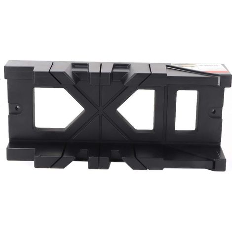 Boîte de scie à onglets, boîtier d'armoire, plastique d'ingénierie ABS haute résistance 0 45 90 degrés, outil de coupe de carreaux de gypse en bois, Durable, léger, anti-rayures (1/5)