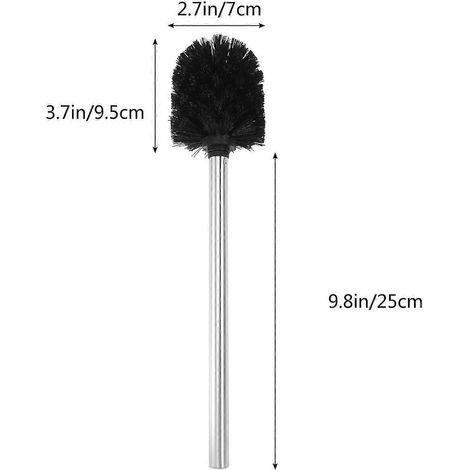 Brosses de nettoyage de toilettes en acier inoxydable (paquet de 2) (1/5)