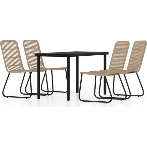 Maison Exclusive - Set Mobili da Pranzo per Giardino 5 pz Rovere (1/5)