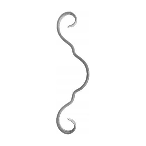 Elemento a spirale, elementi forgiati spagnoli 10.222 12X6 H280X75