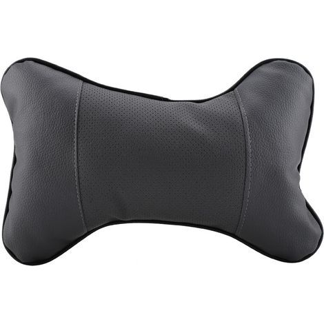 1 Appui-tête de siège auto portable et souple, coussin respirant de soutien pour la tête et la nuque, gris (1/5)