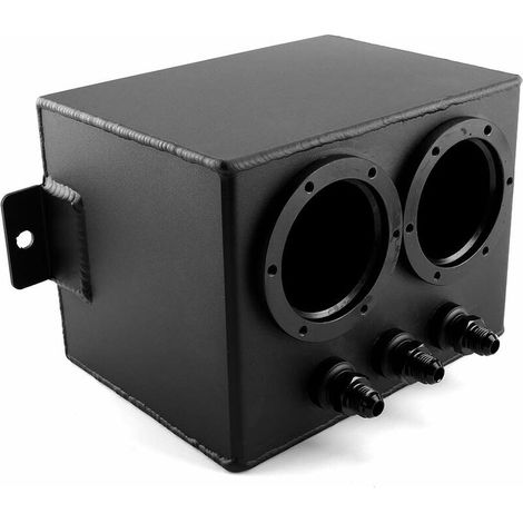 Réservoir auxiliaire de carburant pour voiture, réservoir de surtension universel de carburant noir 4L pour voitures de course peut en aluminium, remballage des outils (1/5)