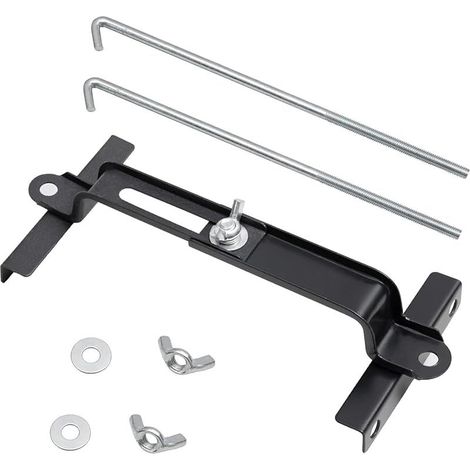 maintien de la batterie réglable-boulons de 19cm/7,5 pouces,universel ajustable traverse de batterie avec boulon en J,apte à voiture suv, bon contact, résistance à la corrosion (1/5)