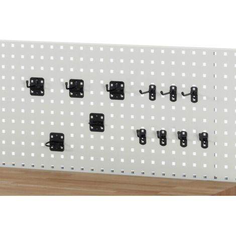 Jeu de crochets Rau pour plaque perforée WB, 12 pièces