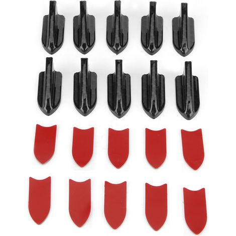 Diffuseur d'air universel en ABS, motif fibre de carbone, accessoire décoratif pour voiture (1/5)