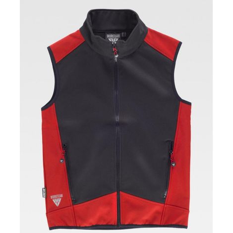 Chaleco sport en tejido cortavientos con membrana transpirable WORKTEAM S9315 (1/2)