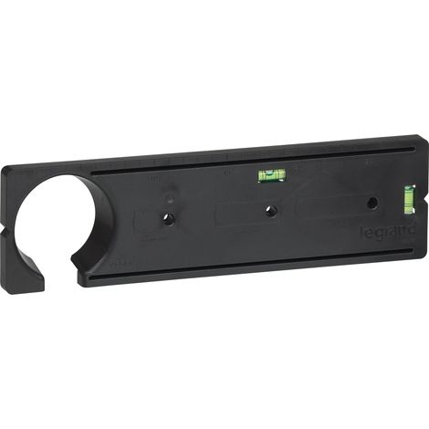 Legrand – Gabarit de pose Batibox pour découpe cloisons sèches – Installation boîtes d'encastrement – Niveau à bulle intégré – Compatible béton et plaques de plâtre