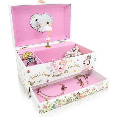 entretien et nettoyage des bijouxCoffret à bijoux licorne pour filles et garçons - Coffret à bijoux musical pour filles - Cadeaux pour petites-filles de 8 ans - Idée cadeau de Noël pour filles (1/5)