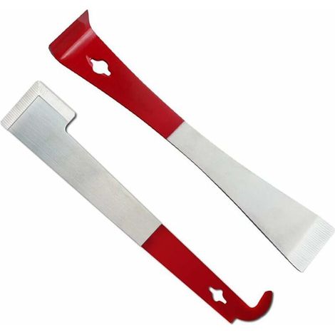 2 pièces ensemble d'outils de grattoir de ruche en acier inoxydable 2 Type d'équipement d'apiculture de lèvecadre de ruche pour les apiculteurs (1/3)