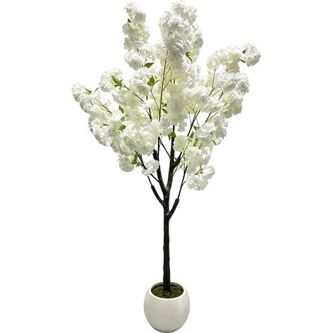 Ciliegio artificiale, design realistico, nessuna manutenzione, 150 cm (1/2)