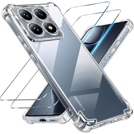 Coque transparente 3 en 1 avec protection écran pour Xiaomi 14T Pro 5G (1/5)