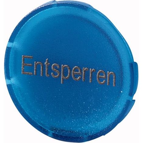Verrine pour boutons-poussoirs plate bleue DEVERROULLAGE EATON M22-XDL-B-D14