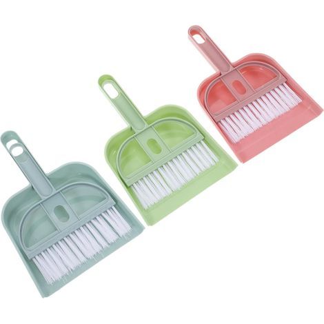 Ensemble mini balai et pelle à poussière 3 pièces, outils de nettoyage pour animaux de compagnie (1/5)