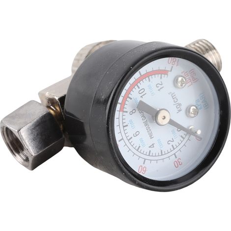 Einstellbarer Miniatur-Luftdruckregler (1/4 Zoll), Manometer, HVLP-Farbpistole, Druckluftwerkzeug (1/5)