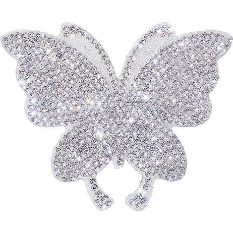 Autocollant de voiture en cristal avec strass élégants et motifs papillons (1/5)