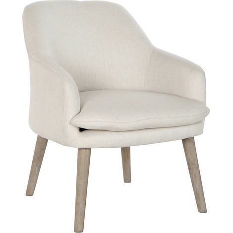 Fauteuil beige élégant et confort en polyester - Beige chaleureux (1/5)