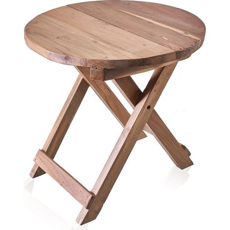 Table Basse Pliante Ronde - 50x50cm- Vendu par 1 (1/4)