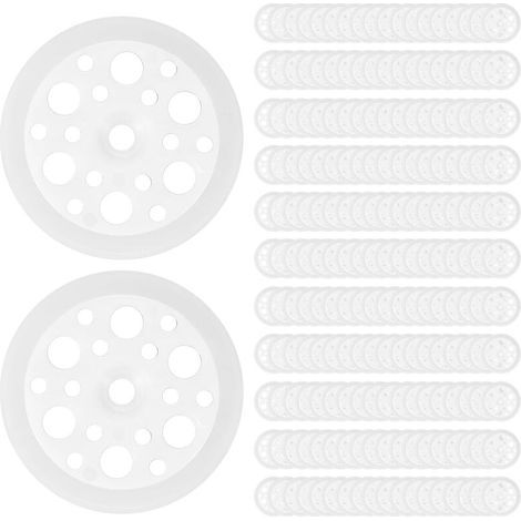 200 Pcs Rondelles Plates en Plastique, Rondelle pour Isolation Discs 46mm, Rondelles en Mousse pour Fixation et le Support de Panneaux Isolants (1/4)