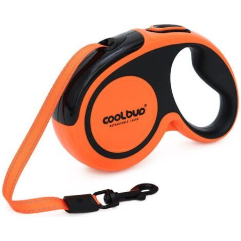 GC Roll-Hundeleine für große Hunde (bis 20 kg), Nylon-Nylonband, das bis zu 5 m ausziehbar ist