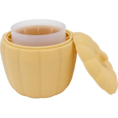 Eiskübel aus Silikon in Kürbisform, ideal zur Aufbewahrung von Eis, Obst, Champagner und Bier, mit Deckel für die Hausbar (1/5)