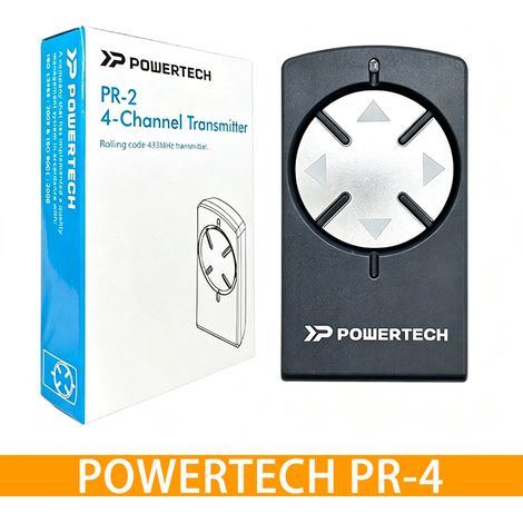 Télécommande Merik Powertech PR2, 433 MHz, Code Variable, Compatible Portails Électriques 200 et 230 Plus (1/5)