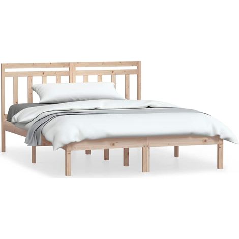 Maison Exclusive - Estructura de cama de madera maciza 150x200 cm (1/5)