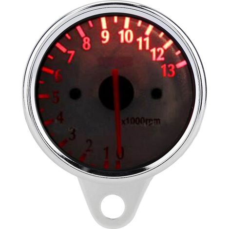 Universeller LED-Motorradtacho, 12 V DC, elektronischer Drehzahlmesser mit Digitalanzeige bis 13000 U/min (1/5)