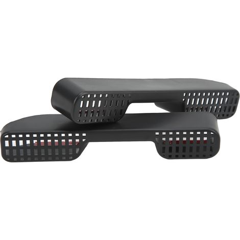 de 2 caches de ventilation arrière en ABS noir résistant à l (1/5)