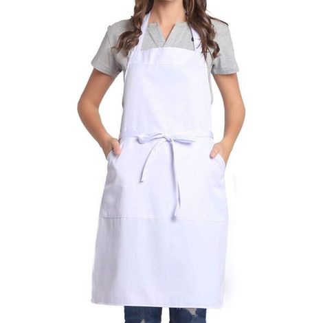 Tablier Réglable avec Poche pour Cuisine, Restaurant ou Jardinage – Bandes Extra Longues, Unisexe, Polyester Robuste – 1 Pièce (1/4)