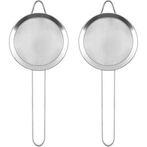 BUNTHAUS Kit 2 Passoires à Cocktail Inox  Tamis Fin pour Bar Professionnel  Accessoire Mixologie Polyvalent  Filtre à Thé et Boissons Premium