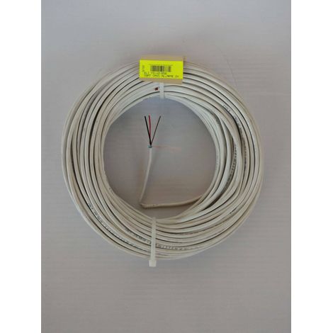 Elettroservice 50 metri cavo allarme schermato 4 conduttori di cui  2x0,22 mm &43 2x0,5 mm fa-10/b50