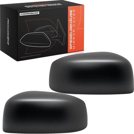 Capot de Miroir, Plastique Durable, Taille Standard pour Compatibilité, Adapté aux Modèles de Voitures Compactes, Installation Avant, Couleur Noire (1/5)