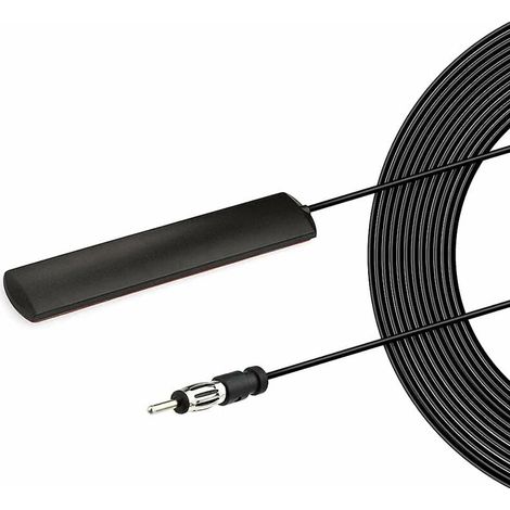 Memkey – Antenne autoradio voiture FM AM avec câble 3m – Prise DIN – Compatible SUV, camion, Jeep – Amplificateur HD pour stéréo (1/4)