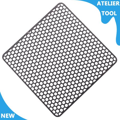 ATELIER Mat d'évier de cuisine 13.6x13.6in Mat d'évier en plastique en PVC grand avec trous de drainage pour lavabo (1/5)