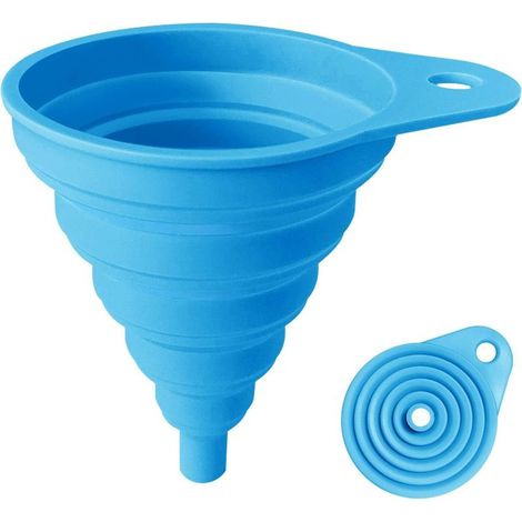 Entonnoir à liquide universel en silicone pour voiture, long manche télescopique, entonnoir flexible pour changement d'huile et entretien automobile facile (1/5)