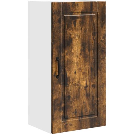 Maison Exclusive - Armadietto a muro PORTO Rovere fumé 40 x 31 x 80 cm (1/5)