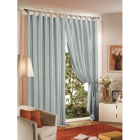 Tenda Shantung Grigio 140 x 290 cm (1/2)
