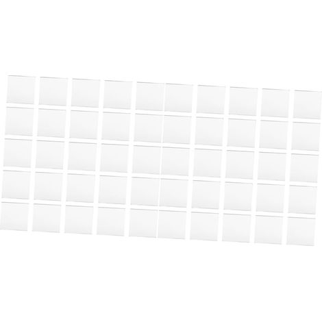 Lot de 2 Autocollants Muraux en Acrylique Carreaux de Miroir Carrés pour Décoration de Bar à Domicile 100 Pièces (1/5)
