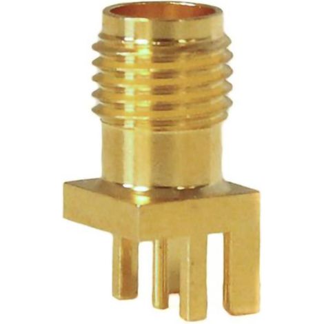 Mueller Electric BU-1420711841 Spina adattatore Presa SMA - Circuito stampato diritta Ottone