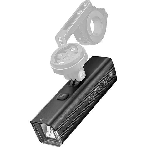 Fahrrad-Frontlicht 5000 mAh 1500 lm IPX6 mit Garmin- und GoPro-Halterung – Schwarz (1/5)