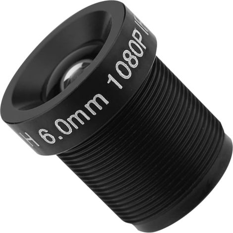 6mm CCTV Camera Lens, 2 Million IR Security Camera Lens, 24 Hours, 58° Wide Angle, 6mm 58° CCTV, 2 Million IR Security (1/5)