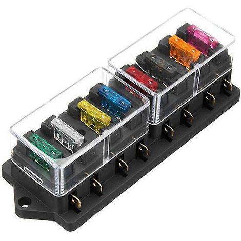 Boîte à fusibles à 8 voies pour voiture, boîte de jonction à base modifiée avec protection contre les surcharges, boîte de protection contre les surcharges multivoies MP (1/5)