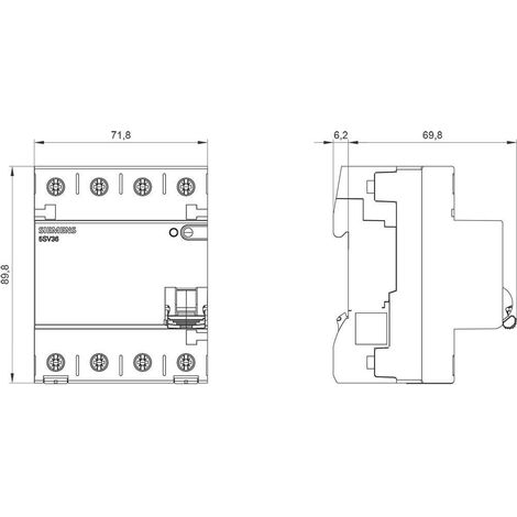 Interruttore differenziale Siemens 5SV33444 bianco 40A 30mA