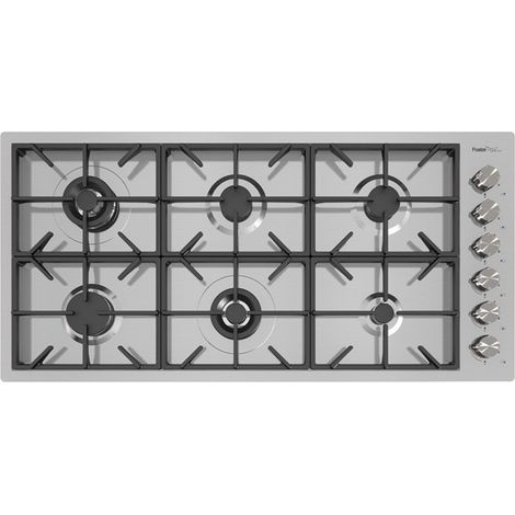 Foster Milano.GS6.FT. Colore del prodotto: Acciaio inox, Posizionamento dell'apparecchio: Da incasso, Tipo di piano cottura: Gas. Bruciatore piccolo: 1000 W, Bruciatore medio: 1750 W, Bru... - 7639000 (1/5)